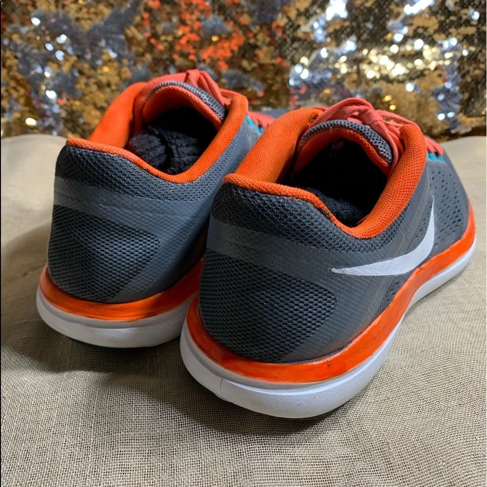 Nike Flex 2016 'Grey Bright Mango' Sneakers